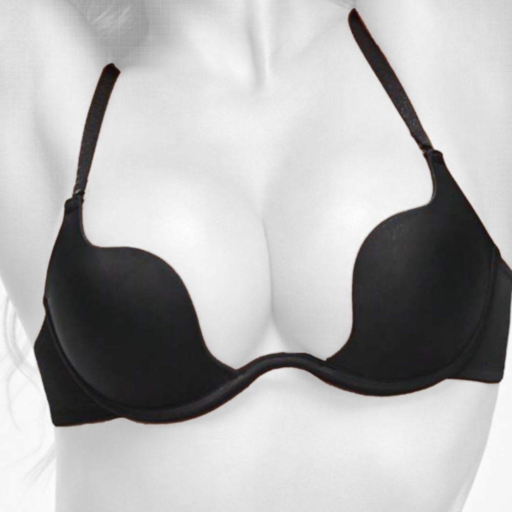 NWOT Black Shape Plain Push Up Bra
